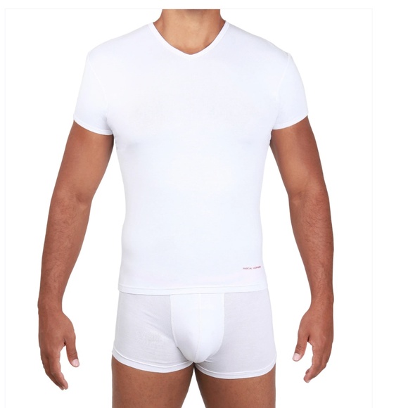 Pascal Morabito Undershirt Second-skin, Bamboo Comfort, Stylish NWT - Picture 2 of 4